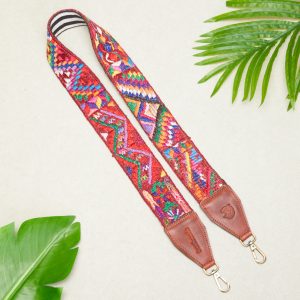 embroidered bag strap